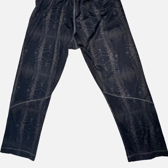 Adidas Womens High Waisted Athleisure Pull On Cropped Leggings Black S - Picture 6 of 9